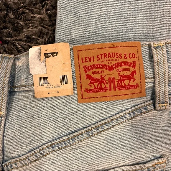 🌸NWT LEVIS RIBCAGE STRAIGHT HIGH RISE JEANS SIZE 28x32🌸 - Picture 8 of 9
